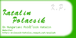 katalin polacsik business card